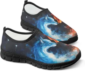Men's Slip On Sneakers Comfy Slip On Running Shoes Men Walking Loafers Breathable