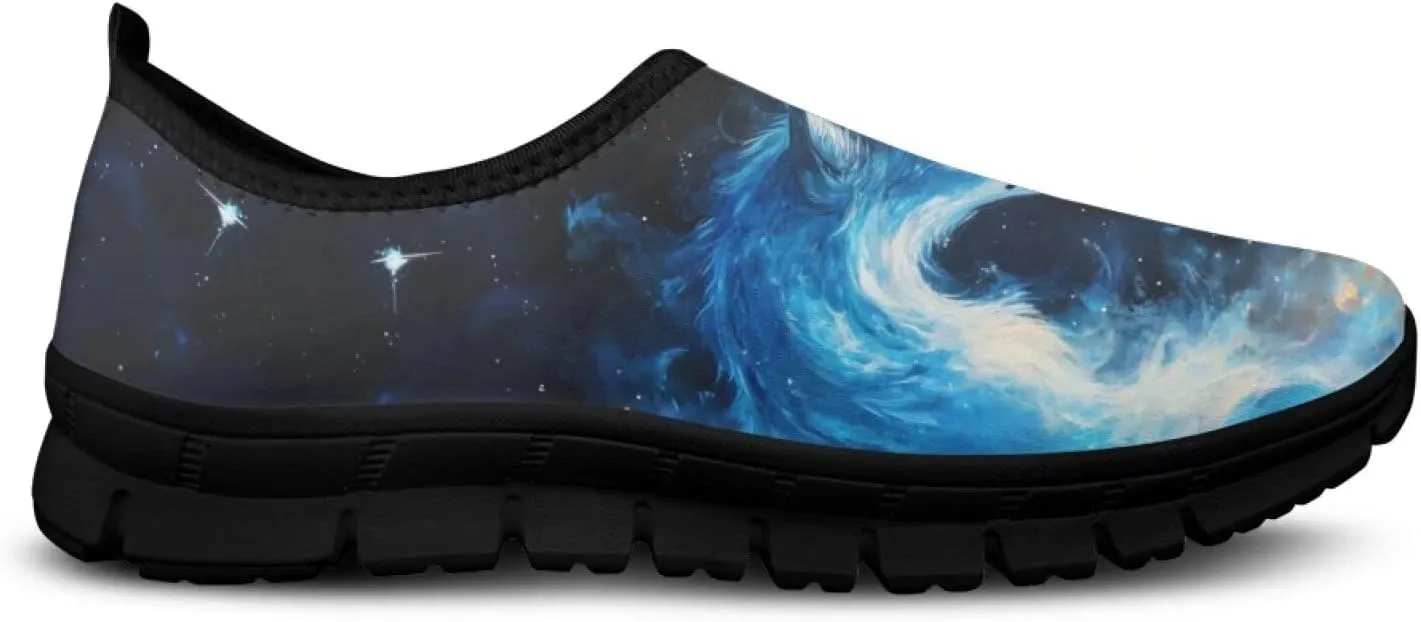 Men's Slip On Sneakers Comfy Slip On Running Shoes Men Walking Loafers Breathable