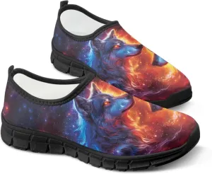 Men's Slip On Sneakers Comfy Slip On Running Shoes Men Walking Loafers Breathable