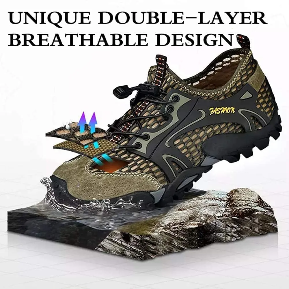 Men's Water Shoes Quick Dry Sports Aqua Soft Hiking Breathable Lightweight Outdoor Mesh Barefoot Training Walking