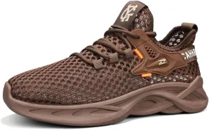 Men's Water Shoes: Quick Dry Swim Shoes for Men & Women, Non-Slip Barefoot Shoes for Beach, Hiking, Diving - Unisex Water Shoes with Nylon & Rubber