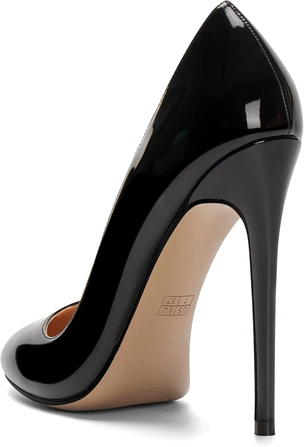 Mettesally Women's High Heel Pumps Round Closed Toe Stiletto Heels Slip On Party Wedding Dress Shoes