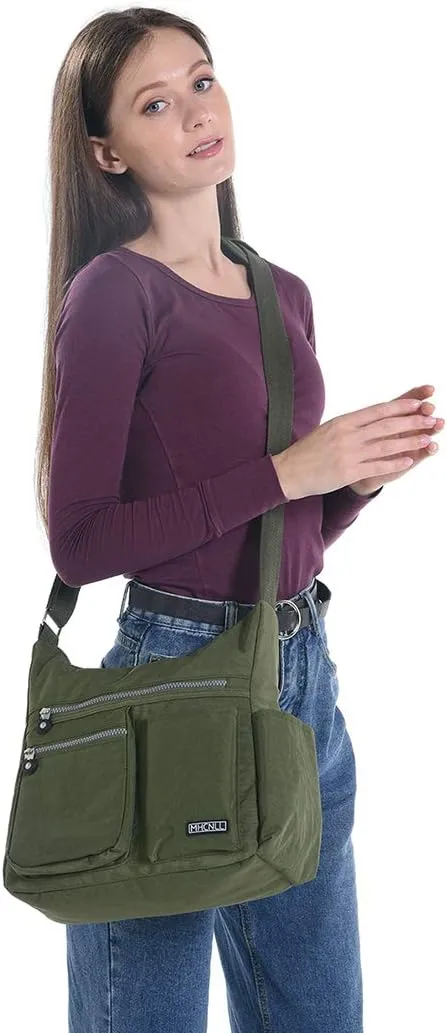MHCNLL Crossbody Bag with Anti Theft RFID Pocket - Women Lightweight Water-Resistant Purse