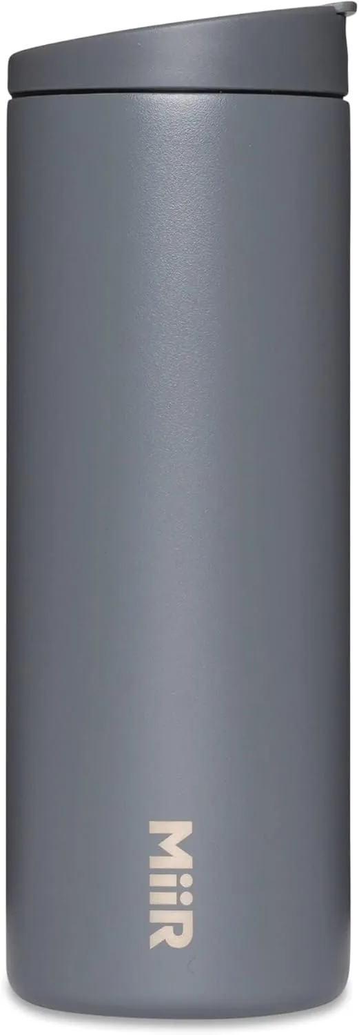 MiiR Flip Traveler 16oz - Double-Wall Vacuum Insulated with Leakproof Flip Lid, BPA-Free Stainless Steel Construction, Insulated Tumbler for Hot or Cold Drinks