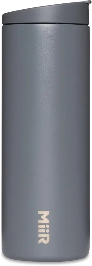 MiiR Flip Traveler 16oz - Double-Wall Vacuum Insulated with Leakproof Flip Lid, BPA-Free Stainless Steel Construction, Insulated Tumbler for Hot or Cold Drinks
