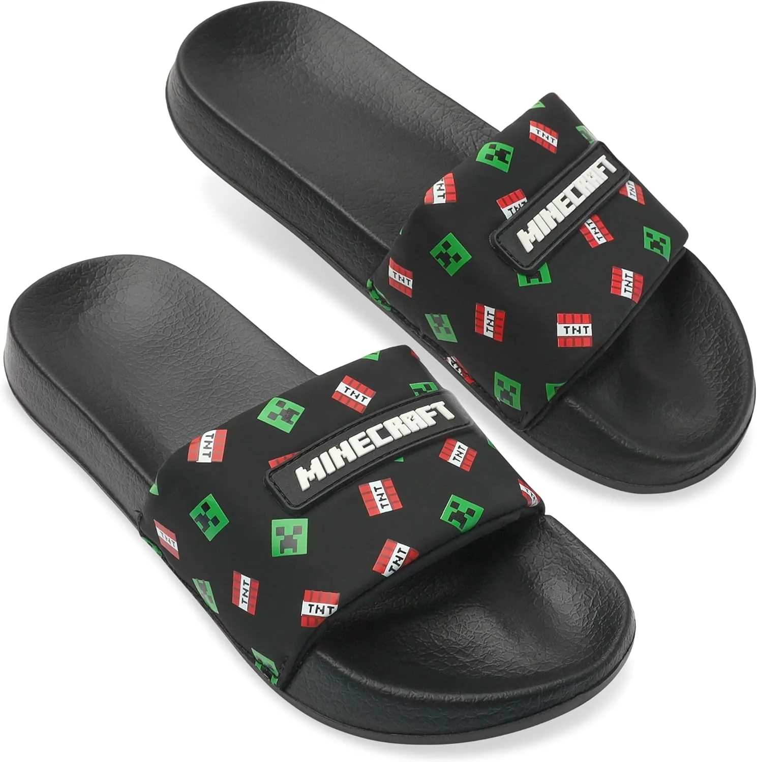 Minecraft Boys Sliders or Flip Flops for Beach and Pool - Boys Gifts