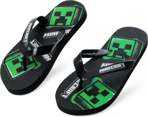 Minecraft Boys Sliders or Flip Flops for Beach and Pool - Boys Gifts