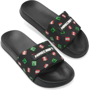 Minecraft Boys Sliders or Flip Flops for Beach and Pool - Boys Gifts