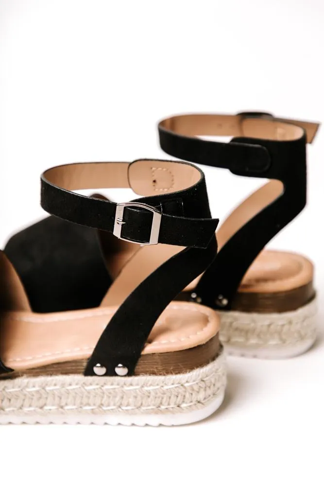 Miranda Black Espadrille Sandal Durable Shipping guarantee in