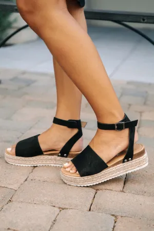 Miranda Black Espadrille Sandal Durable Shipping guarantee in