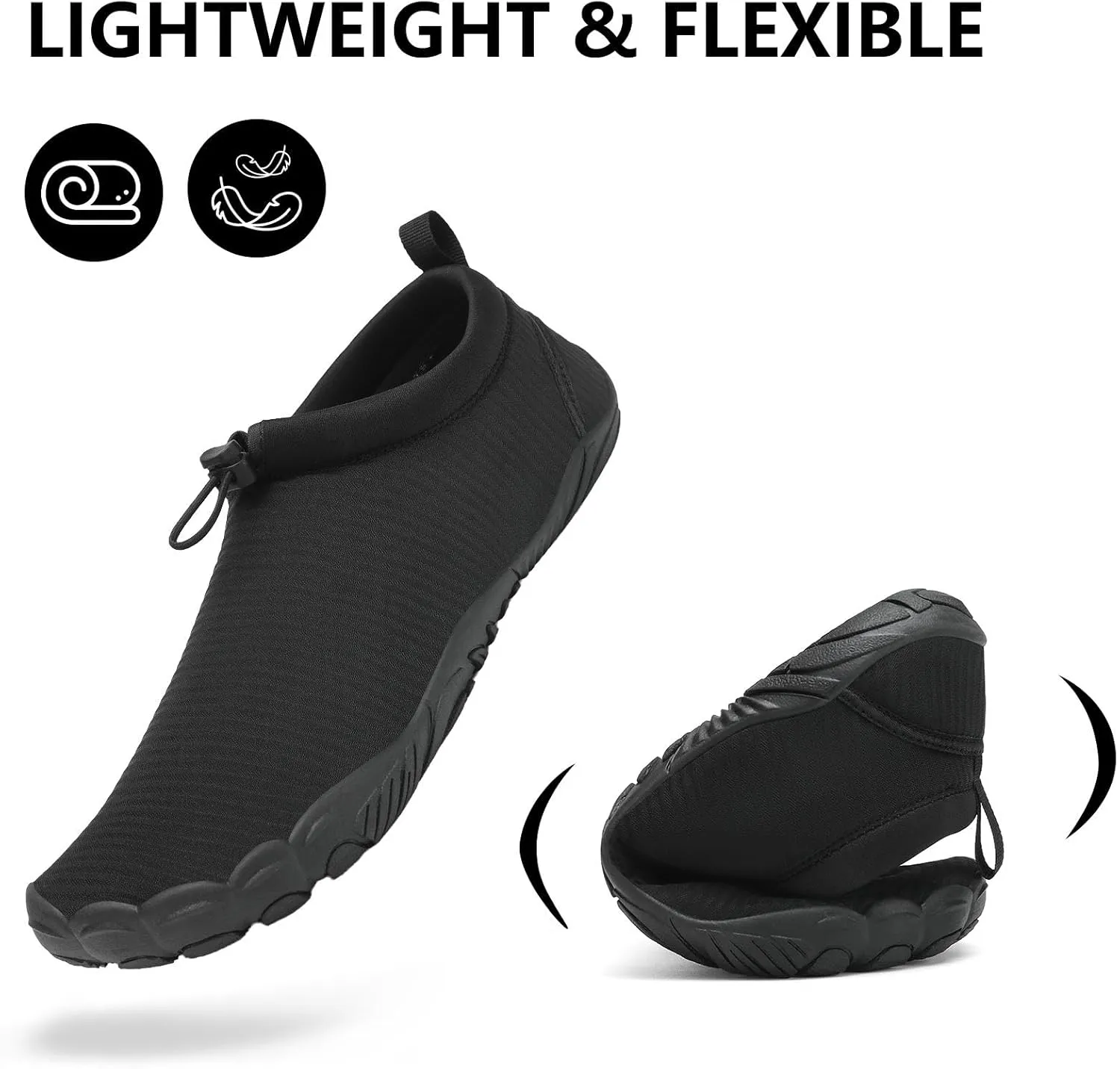 Mishansha Womens Barefoot Water Shoes Wide Toe Box Swim Shoes Quick Dry Non Slip
