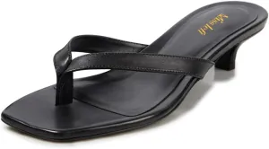 miss left Women Classic Open Toe Slip on Flip Flops Low Heel Comfortable Slide Sandals Casual Daily Wear Slippers Size 4-16 US