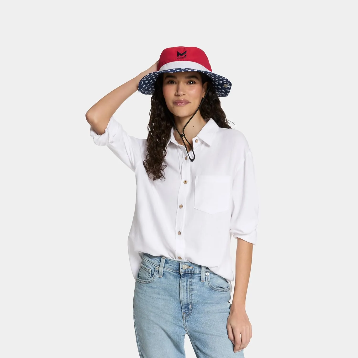 MISSION Cooling Bucket Hat - Unisex Wide-Brim Hat for Men & Women - Lightweight, Foldable & Durable - Cools Up to 2 Hours