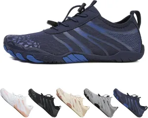 MOCHINI Hike Barefoot Shoes Grounded Footwear for Womens Men Non-Slip Wide Toe Neuropathy Beach Pool Aqua Swimming Surf Hiking Walking Quick Dry Water Shoes