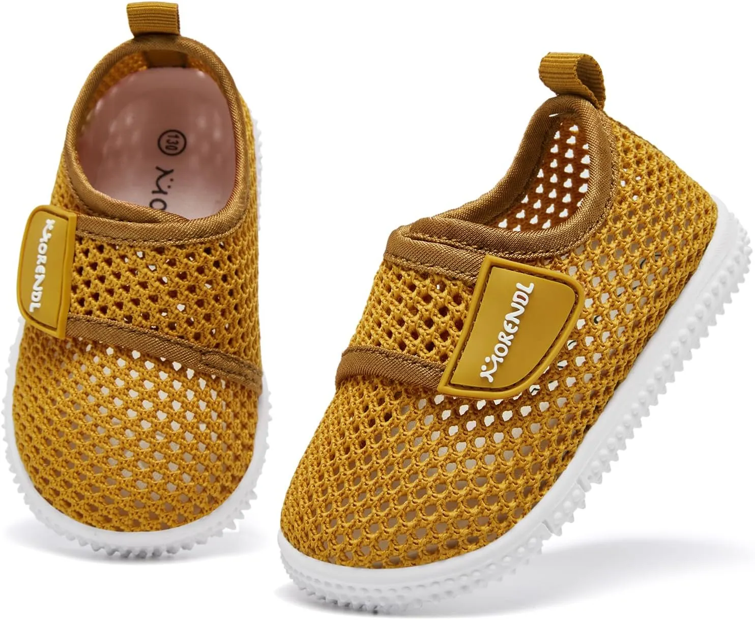 MORENDL Toddler Water Shoes Baby Breathable Mesh Non-Slip Sandals Quick Dry Lightweight Beach Barefoot Shoes