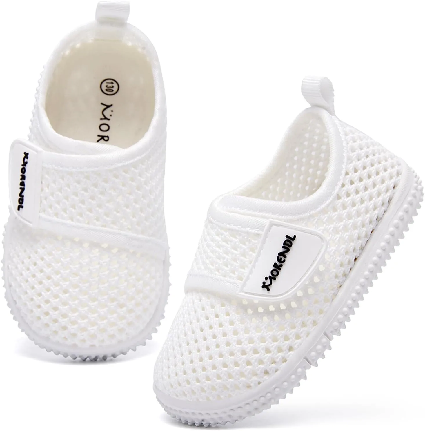 MORENDL Toddler Water Shoes Baby Breathable Mesh Non-Slip Sandals Quick Dry Lightweight Beach Barefoot Shoes