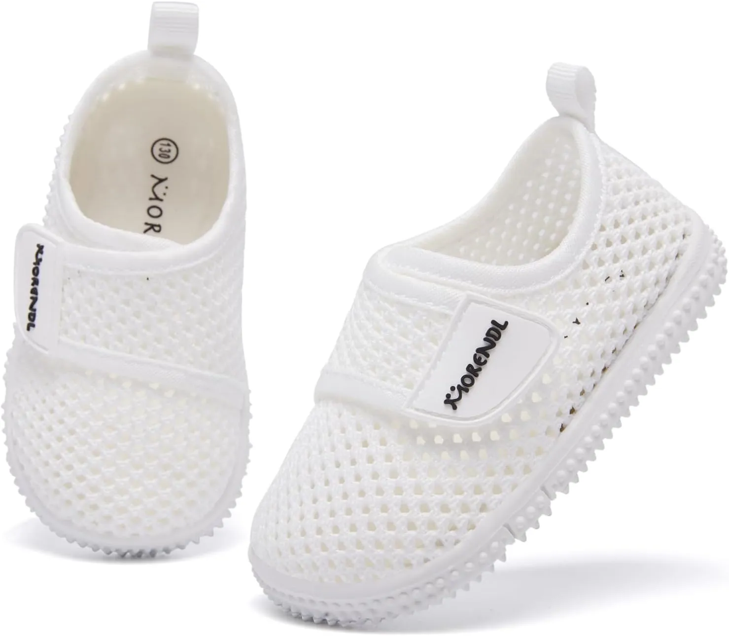 MORENDL Toddler Water Shoes Baby Breathable Mesh Non-Slip Sandals Quick Dry Lightweight Beach Barefoot Shoes