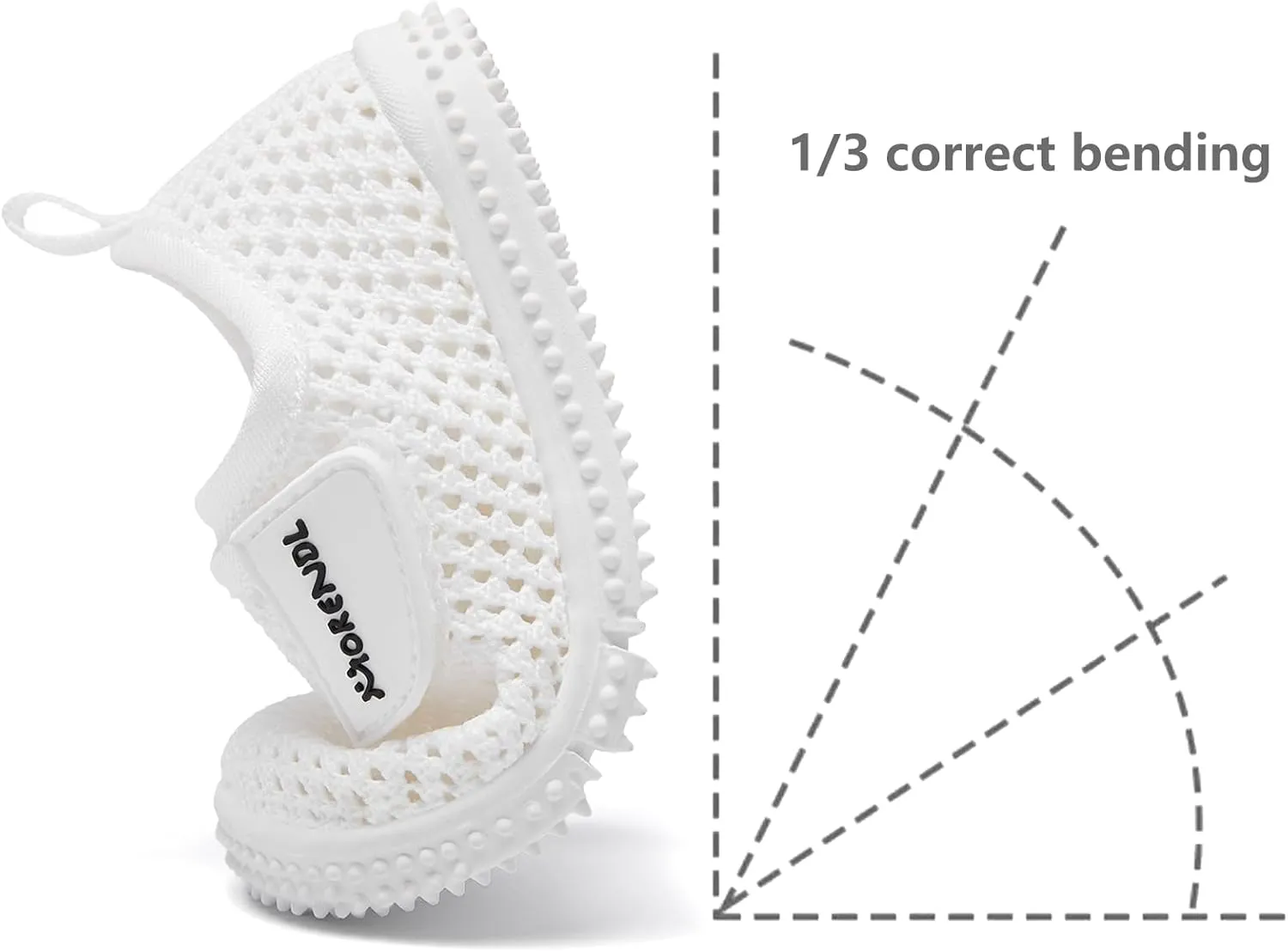 MORENDL Toddler Water Shoes Baby Breathable Mesh Non-Slip Sandals Quick Dry Lightweight Beach Barefoot Shoes