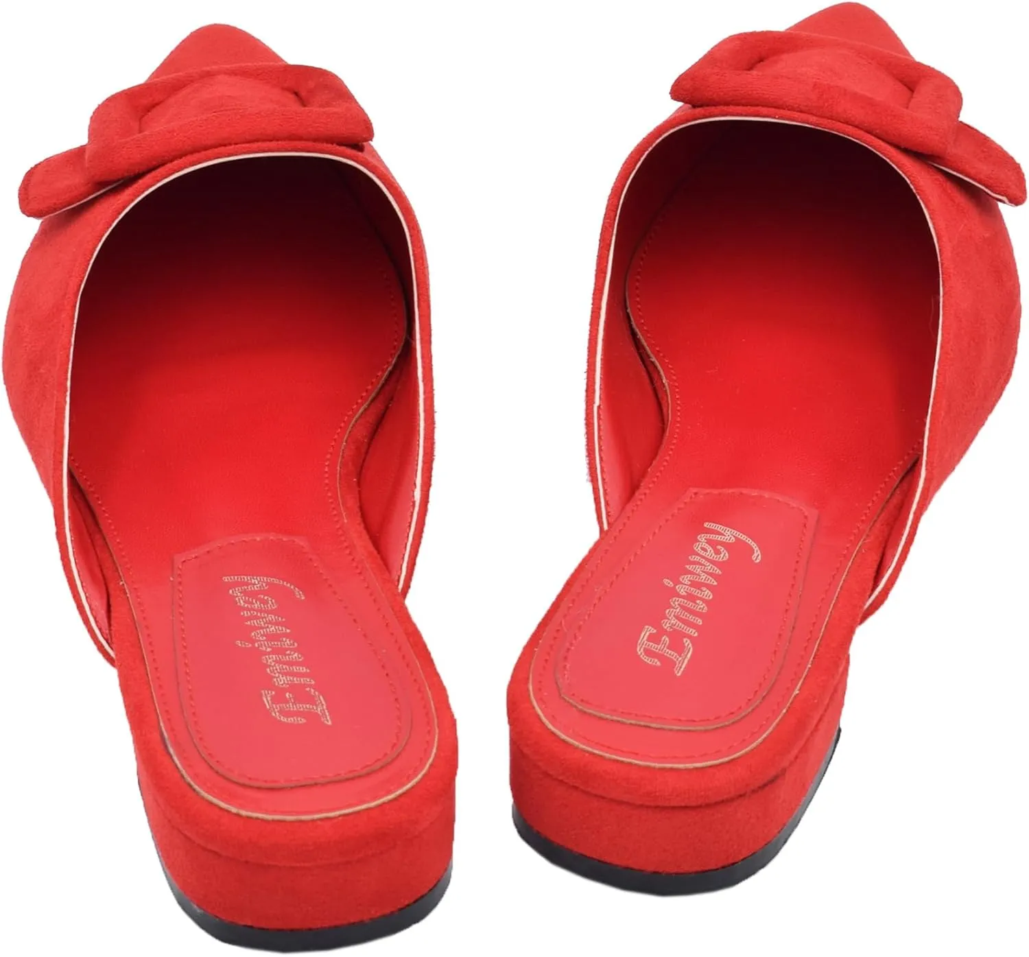 Mules for Women,Slingback Buckle Flat Mules Pointed Toe Slide Shoes