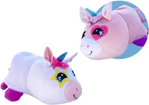 Mushmillow - Lovey Unicorn to Aster Unicorn - 2-in-1 Plush, w/Bonus Baby