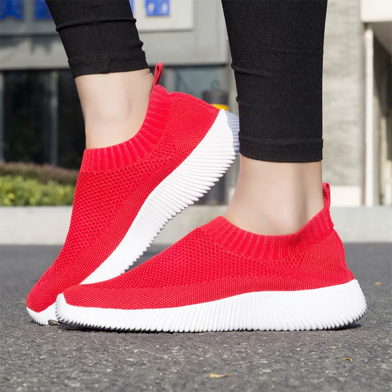 Nanccy Women's Breathable Comfortable Slip-On Walking Shoes
