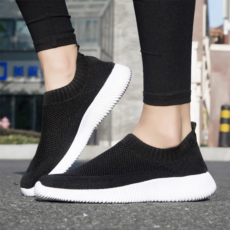 Nanccy Women's Breathable Comfortable Slip-On Walking Shoes