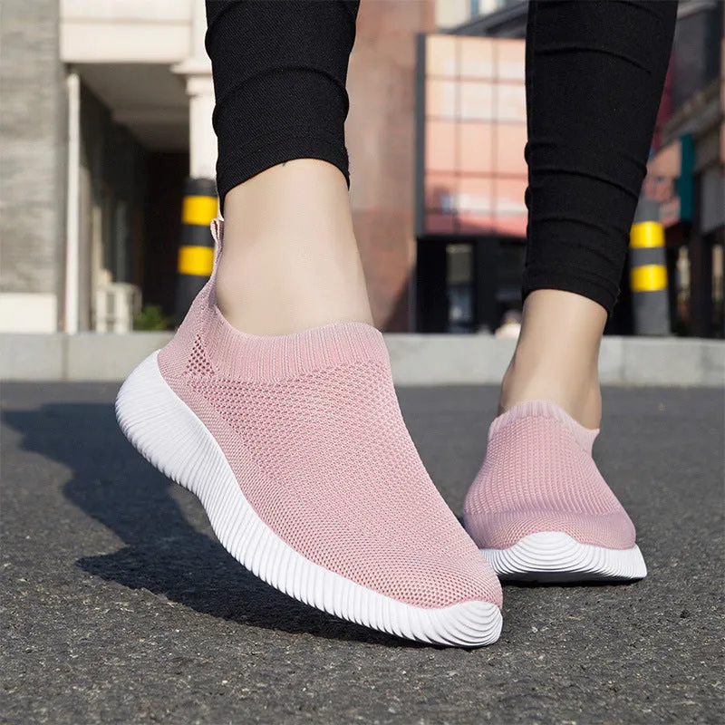 Nanccy Women's Breathable Comfortable Slip-On Walking Shoes