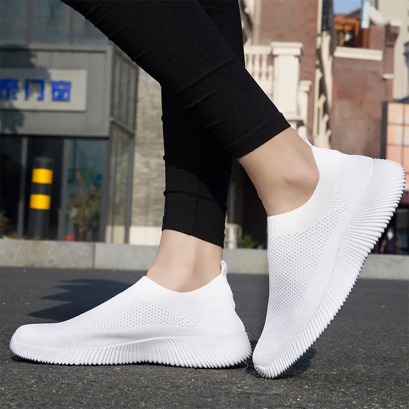 Nanccy Women's Breathable Comfortable Slip-On Walking Shoes