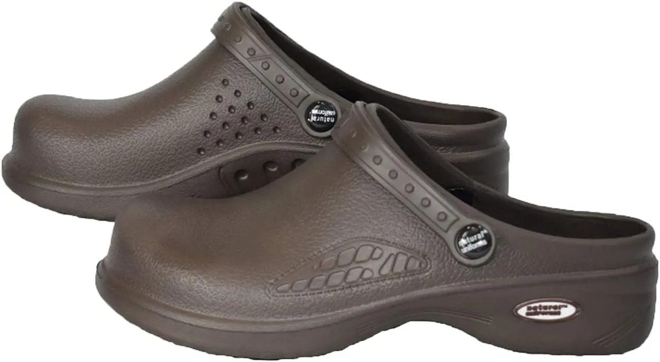 Natural Uniforms Ultralite Women's Clogs with Strap, Nursing Medical Work Mule