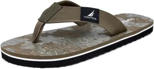 Nautica Men's Flip Flop, Beach Sandal, Boat Slide, Water Slippers