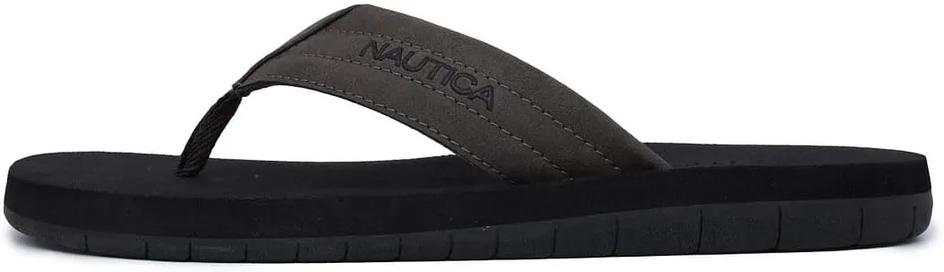 Nautica Men's Flip Flop, Beach Sandal, Boat Slide, Water Slippers