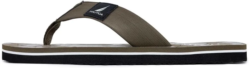 Nautica Men's Flip Flop, Beach Sandal, Boat Slide, Water Slippers