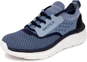 Nautica Women's Fashion Sneaker Lace-Up Running Shoe Casual Max Cushioning Walking Tennis Sneaker