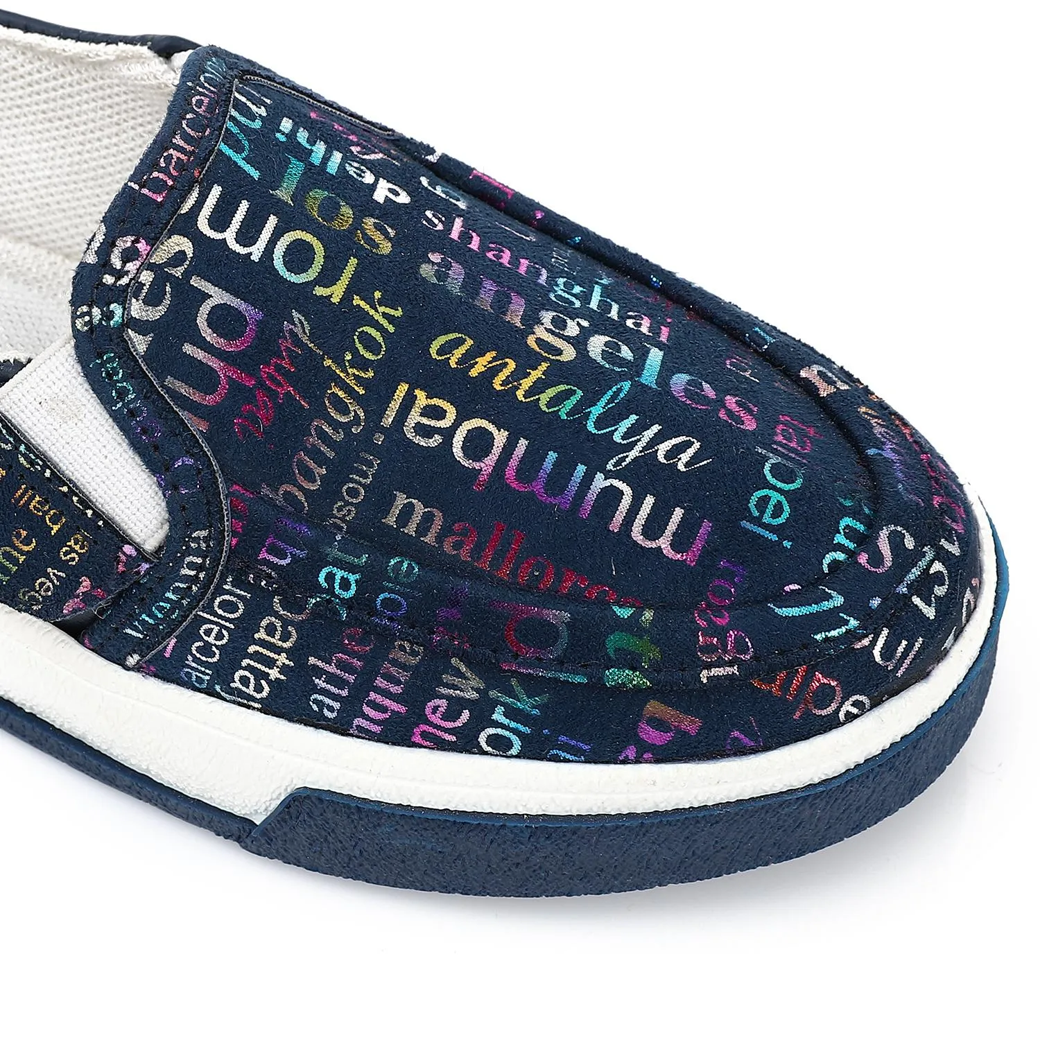 Navy Casual Slip-on Shoes for Girls