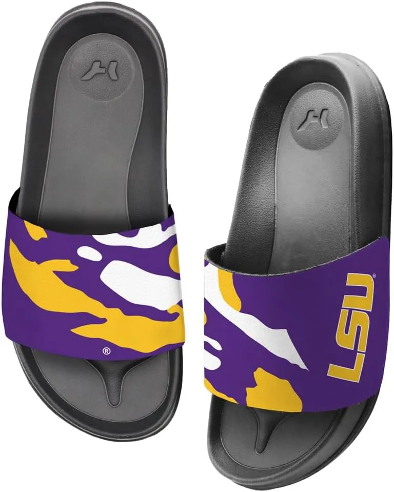 NCAA Unisex Adult Slides College Wordmark Adjustable Flip Flop Sandals Collection