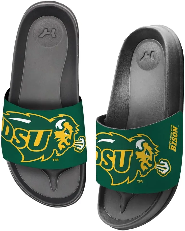 NCAA Unisex Adult Slides Team Design Adjustable Flip Flop Sandals Collection