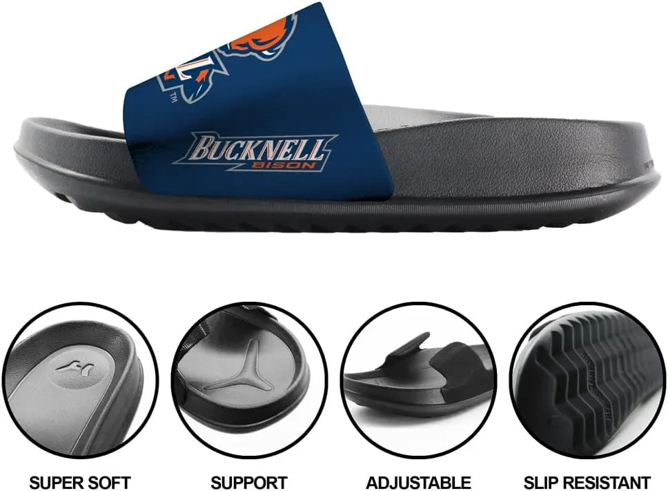 NCAA Unisex Adult Slides Team Design Adjustable Flip Flop Sandals Collection