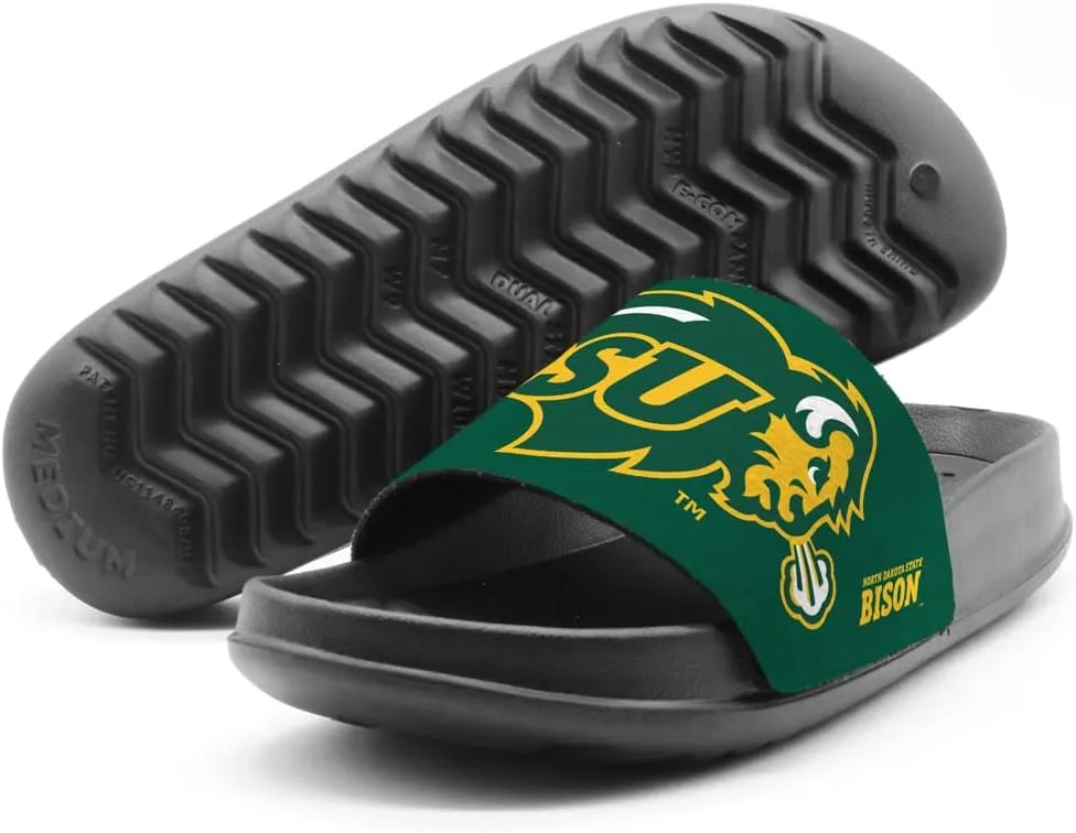 NCAA Unisex Adult Slides Team Design Adjustable Flip Flop Sandals Collection