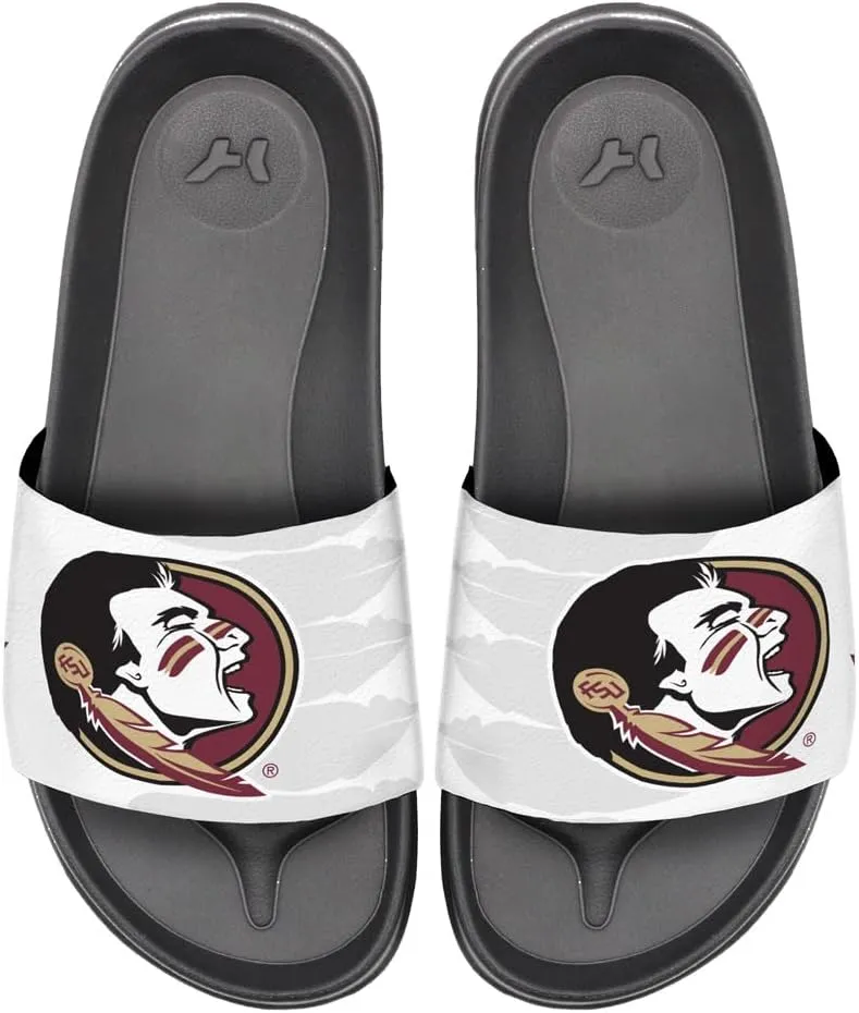 NCAA Unisex Adult Slides Team Design Adjustable Flip Flop Sandals Collection