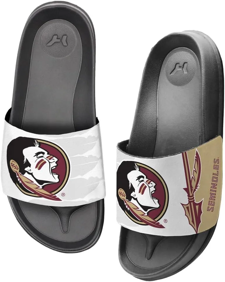 NCAA Unisex Adult Slides Team Design Adjustable Flip Flop Sandals Collection