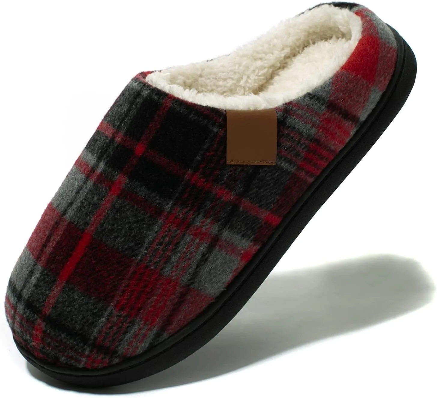 NewDenBer Women's Cozy Memory Foam Slippers Soft Fleece Lined Slip on Indoor Outdoor House Shoes