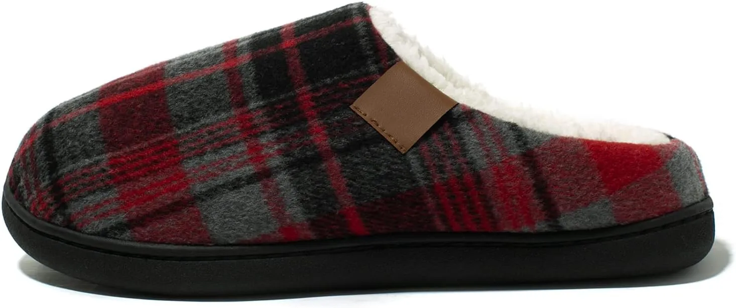 NewDenBer Women's Cozy Memory Foam Slippers Soft Fleece Lined Slip on Indoor Outdoor House Shoes