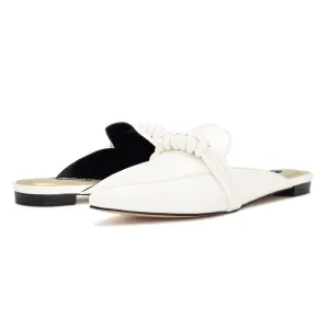 Nine West Women's ALIBY Mule, White 140, 6