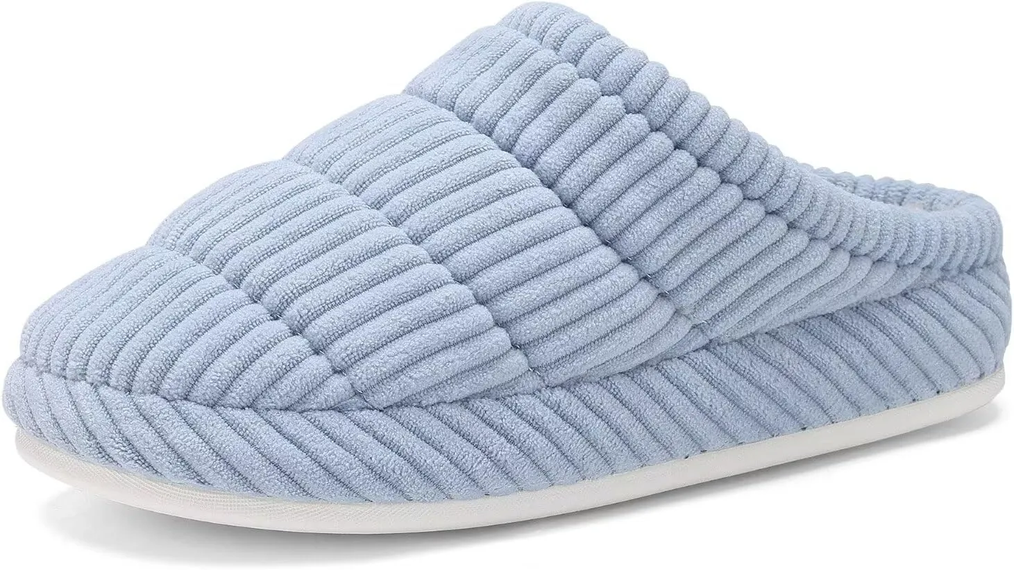 NineCiFun Women's Fuzzy House Slippers Corduroy Memory Foam Warm Slip On Slippers Comfy Bedroom Indoor Outdoor Shoes