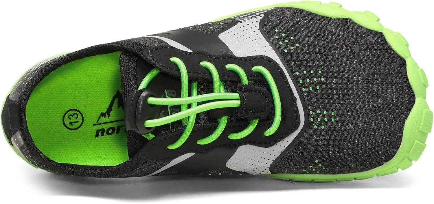 NORTIV 8 Kids Water Shoes Boys Girls Lightweight Athletic Outdoor Quick Dry Barefoot Sports Shoes(Toddler/Little Kid/Big Kid) Aqua
