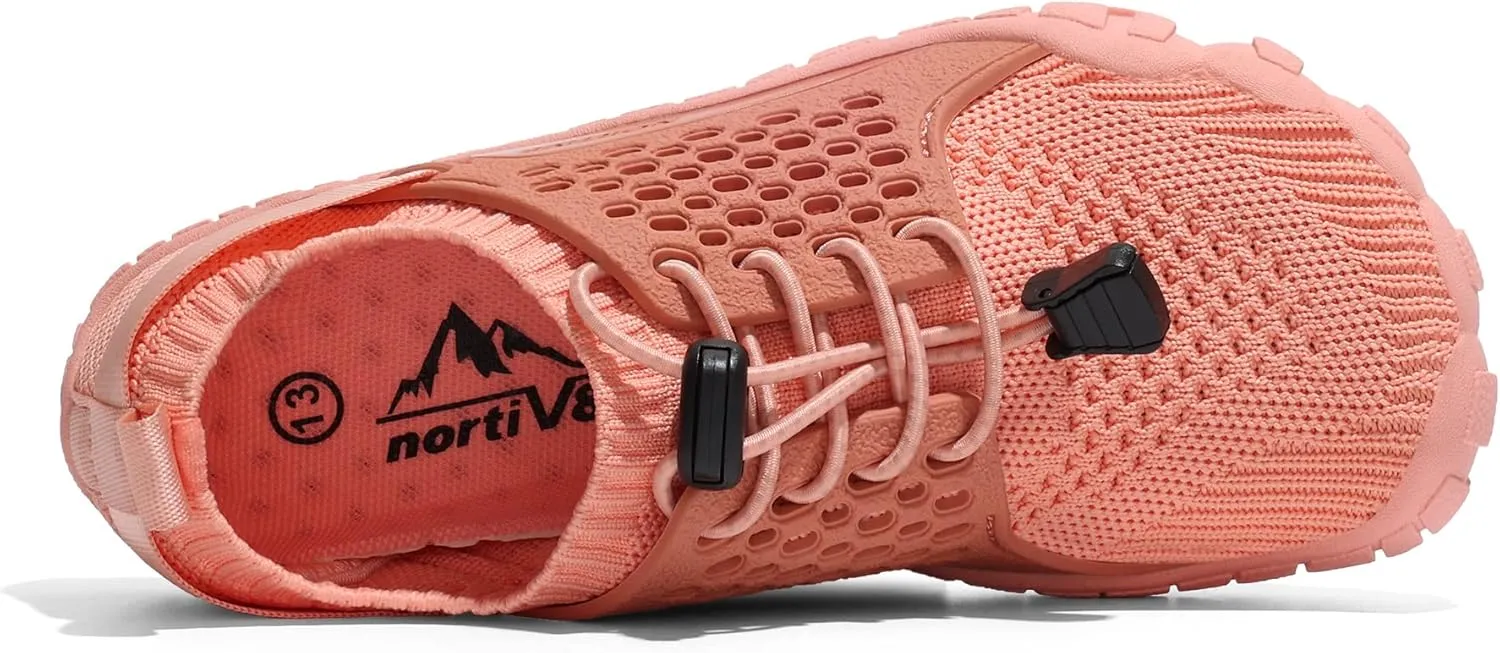 NORTIV 8 Kids Water Shoes Boys Girls Lightweight Athletic Outdoor Quick Dry Barefoot Sports Shoes(Toddler/Little Kid/Big Kid) Aqua