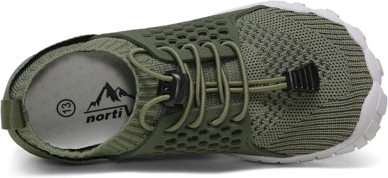 NORTIV 8 Kids Water Shoes Boys Girls Lightweight Athletic Outdoor Quick Dry Barefoot Sports Shoes(Toddler/Little Kid/Big Kid) Aqua