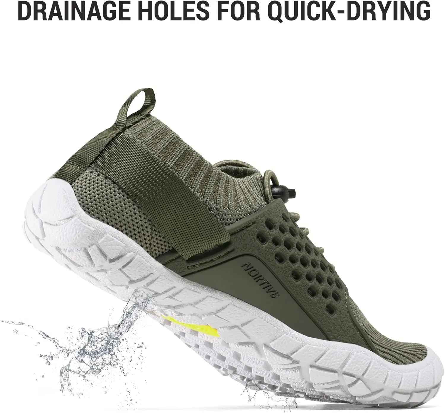 NORTIV 8 Kids Water Shoes Boys Girls Lightweight Athletic Outdoor Quick Dry Barefoot Sports Shoes(Toddler/Little Kid/Big Kid) Aqua