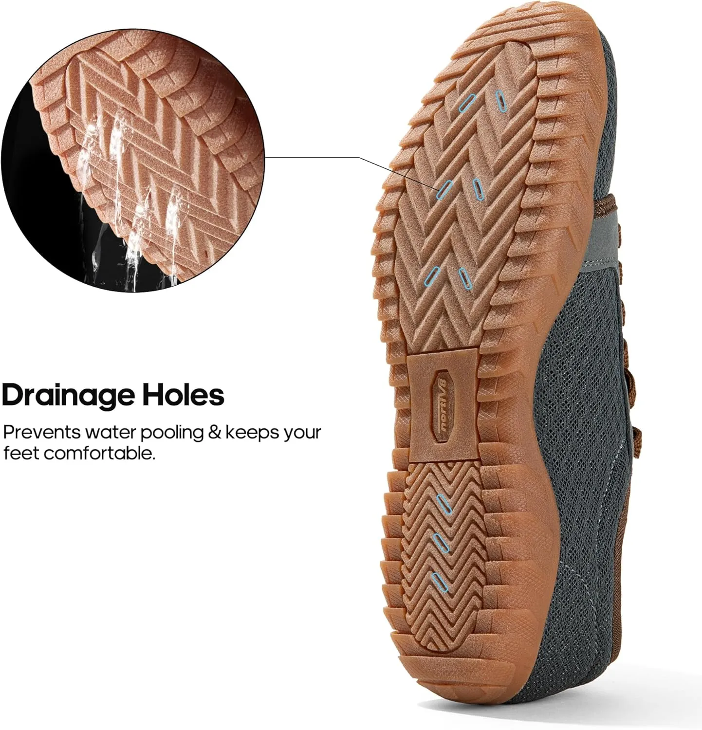 NORTIV 8 Mens Womens Quick Dry Water Shoes - Barefoot Aqua Swim Shoes for Beach Sports, Fishing, Hiking, Boating & Surfing Coast