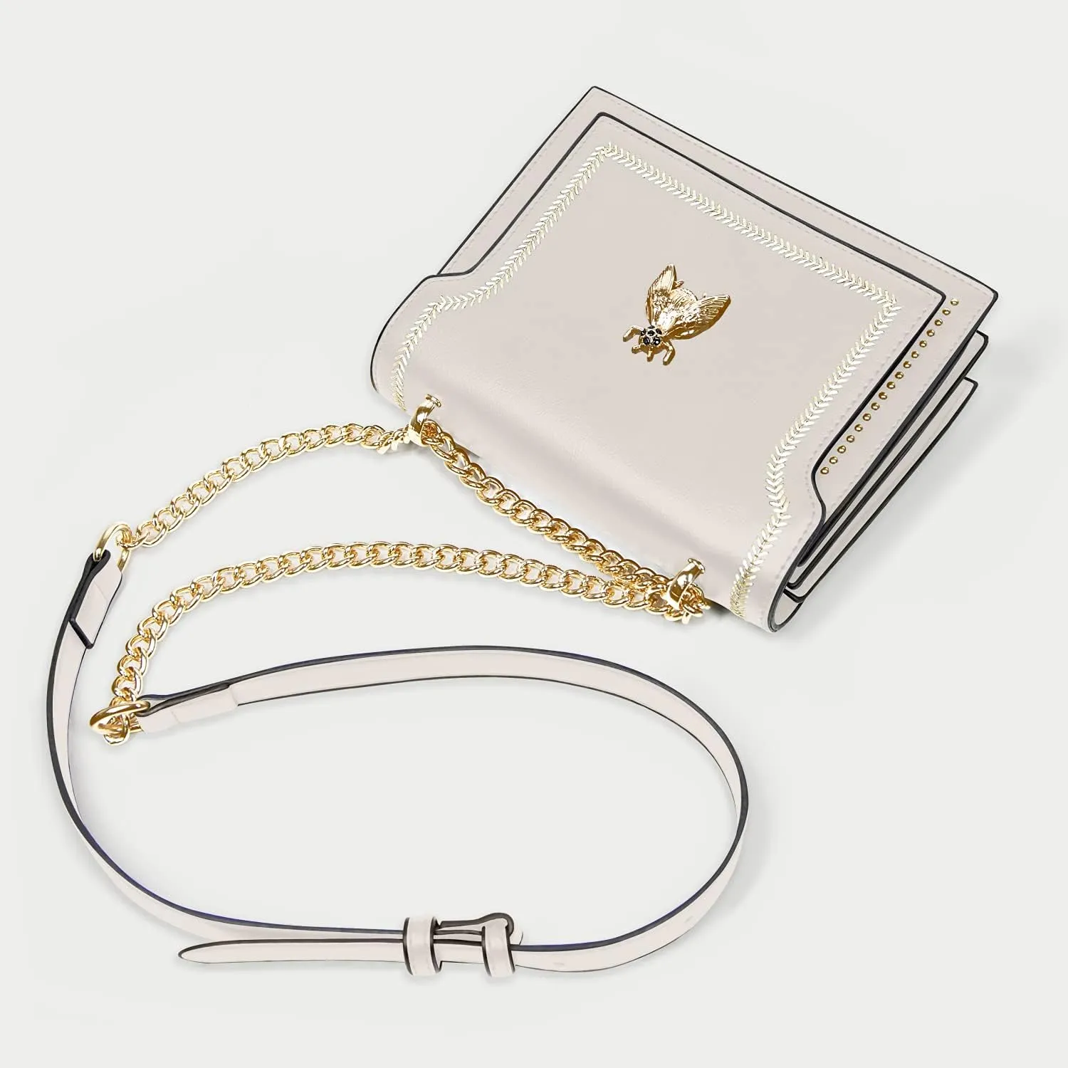 NPBAG Small Purse, Crossbody Bag for Women, Clutch Handbag Shoulder Bag with Metal Chain Strap, Designer Trendy Lady Wallet